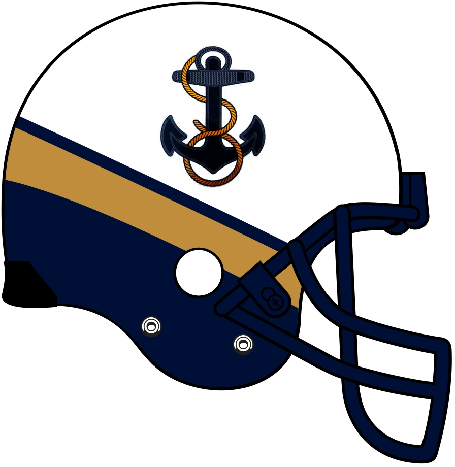 Navy Midshipmen 2012-Pres Helmet Logo diy fabric transfer